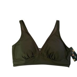 Olive Green Women's bikini top